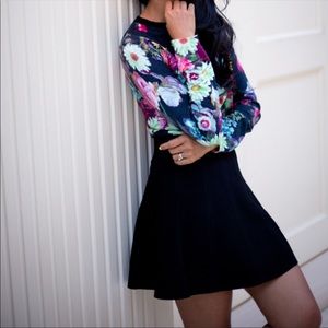 Ted Baker Bandage A-line Black Skirt